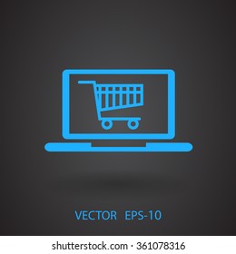 Online shopping icon