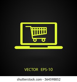 Online shopping icon