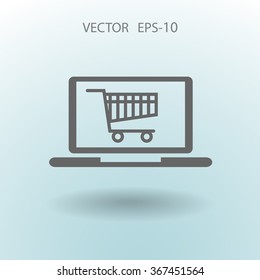Icono de compras en línea