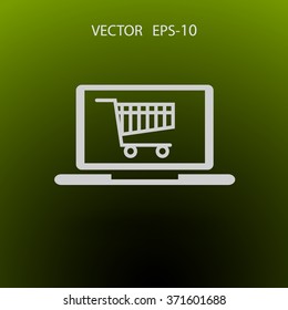 Online shopping icon