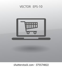 Icono de compras en línea