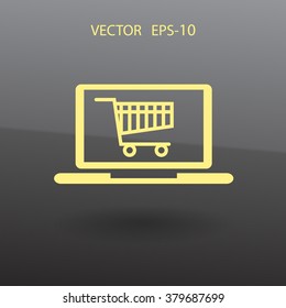 Online shopping icon