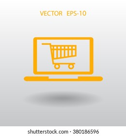 Icono de compras en línea