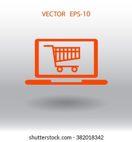 Online shopping icon