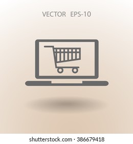 Online shopping icon