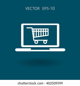 Online shopping icon