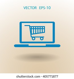 Online shopping icon