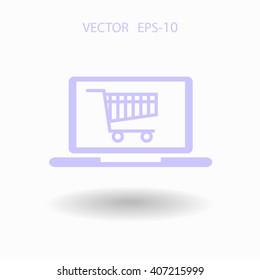 Online shopping icon