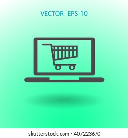 Online shopping icon