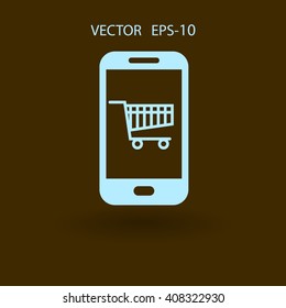 Online shopping icon