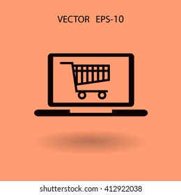 Online shopping icon