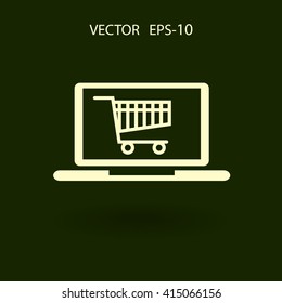 Icono de compras en línea