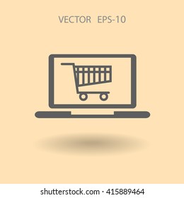 Online shopping icon
