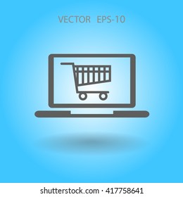 Icono de compras en línea