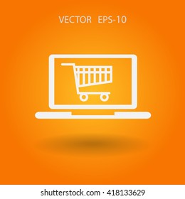 Online shopping icon
