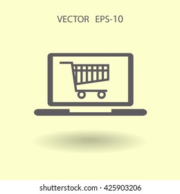 Online shopping icon