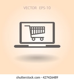 Online shopping icon