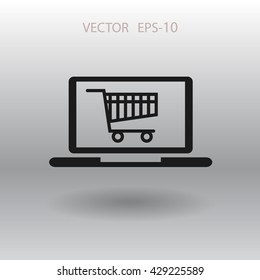 Online shopping icon