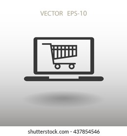 Icono de compras en línea