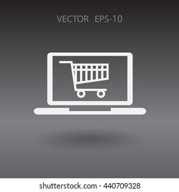 Icono de compras en línea