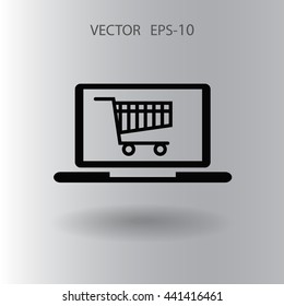 Online shopping icon