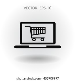 Online shopping icon