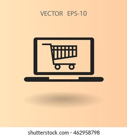 Icono de compras en línea