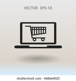 Online shopping icon