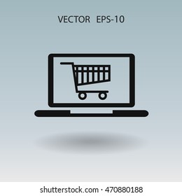 Online shopping icon