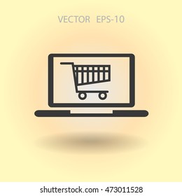 Icono de compras en línea