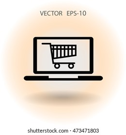 Online shopping icon