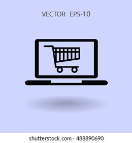Icono de compras en línea