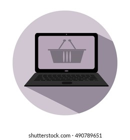 On-line shopping icon