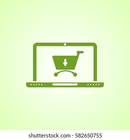 Online shopping icon