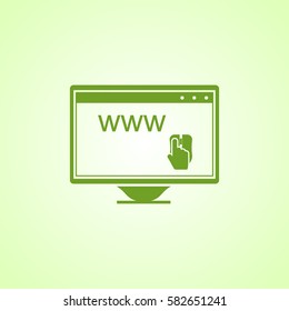 Online shopping icon