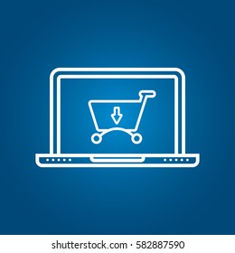 Online shopping icon