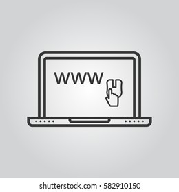 Online shopping icon
