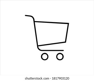 Online shopping icon. Shopping cart icon. E commerce icon