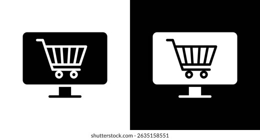 Online shopping icon concept, vector illustration