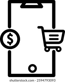 Online Shopping Icon Design  For Personal and Commercial use