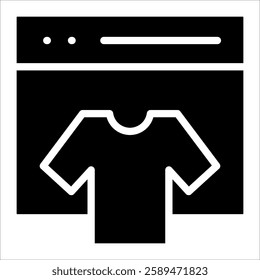 Online Shopping Icon Element For Design