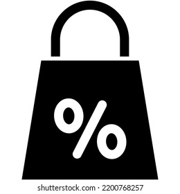 online shopping icon group created using solid style