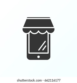 Online shopping icon illustration isolated vector sign symbol