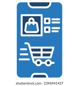 Online Shopping icon line vector illustration