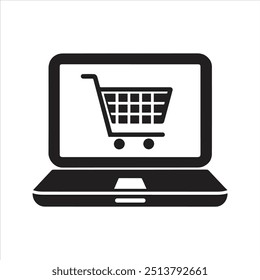 Online shopping icon. Shopping list. Supermarket trolley. Add to basket icon