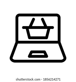 online shopping icon or logo isolated sign symbol vector illustration - high quality black style vector icons
