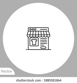 Online shopping icon sign vector,Symbol, logo illustration for web and mobile