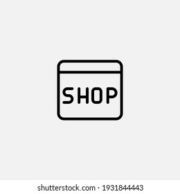 Online shopping icon sign vector,Symbol, logo illustration for web and mobile