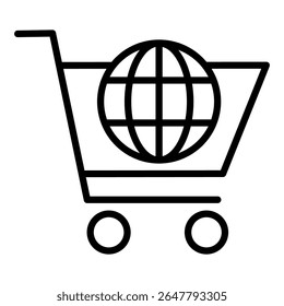 Online Shopping Icon Single Vector Collection