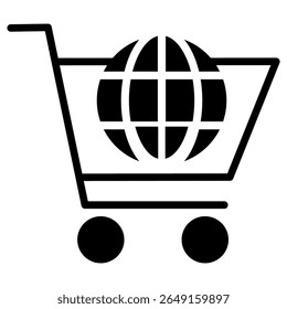 Online Shopping Icon Single Vector Collection